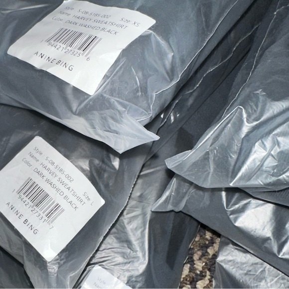 Anine Bing Harvey Sweatshirt with Hoodie (VARIOUS SIZES AVAILABLE) - Picture 6 of 7